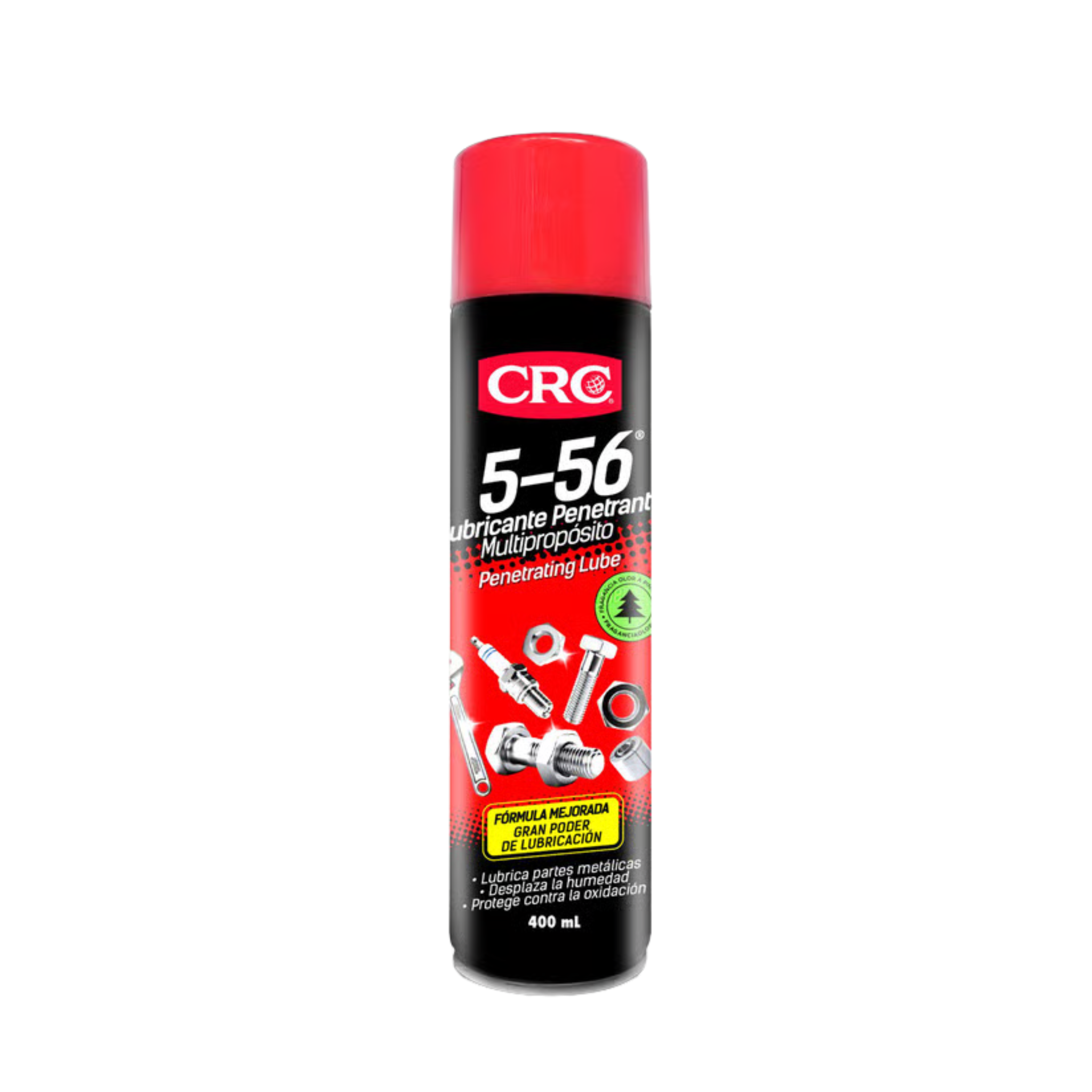 Lubricante penetrante 5-56 multiusos. Afloja piezas oxidadas, elimina ruidos y protege contra la corrosión. Ideal para uso automotriz e industrial.
