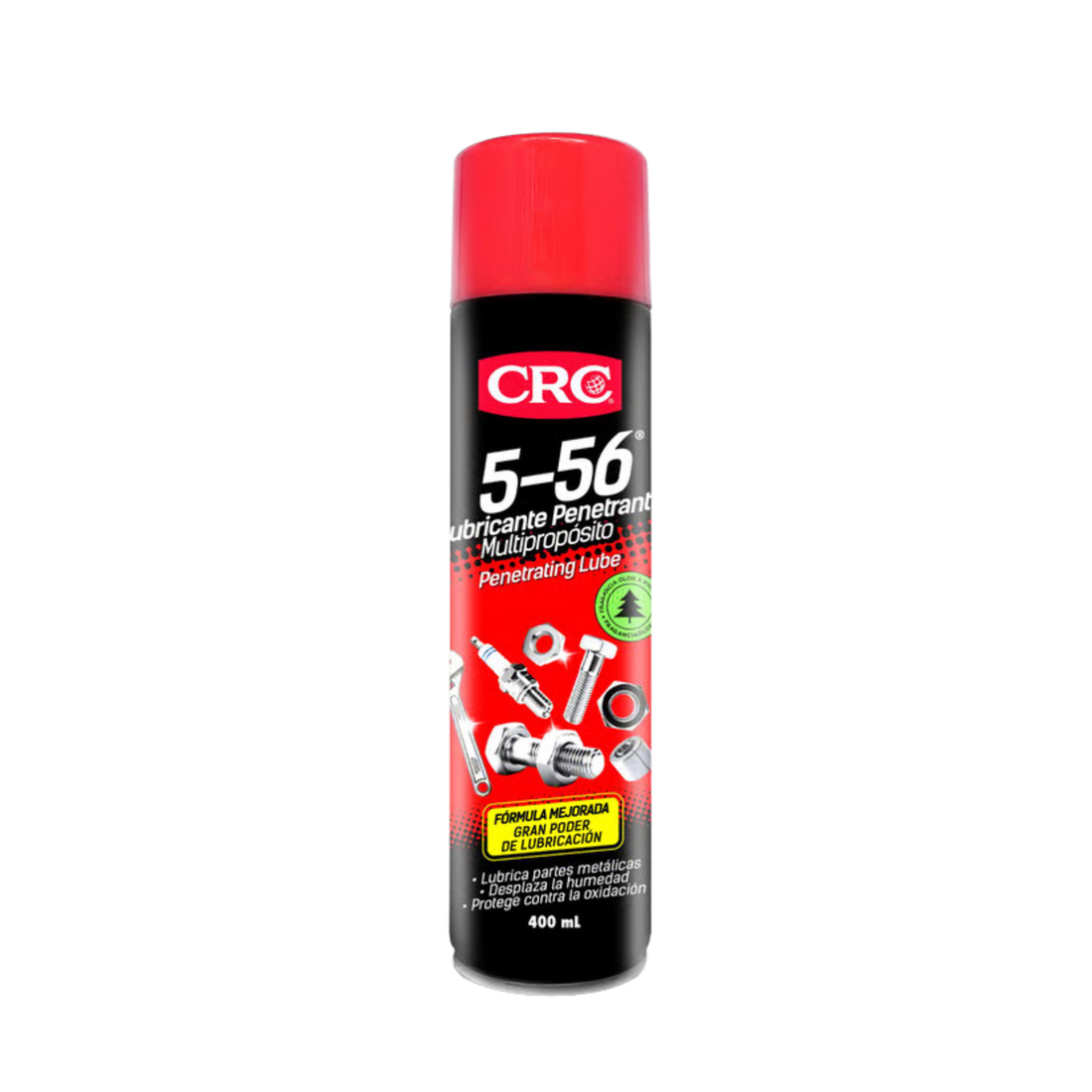 Lubricante penetrante 5-56 multiusos. Afloja piezas oxidadas, elimina ruidos y protege contra la corrosión. Ideal para uso automotriz e industrial.