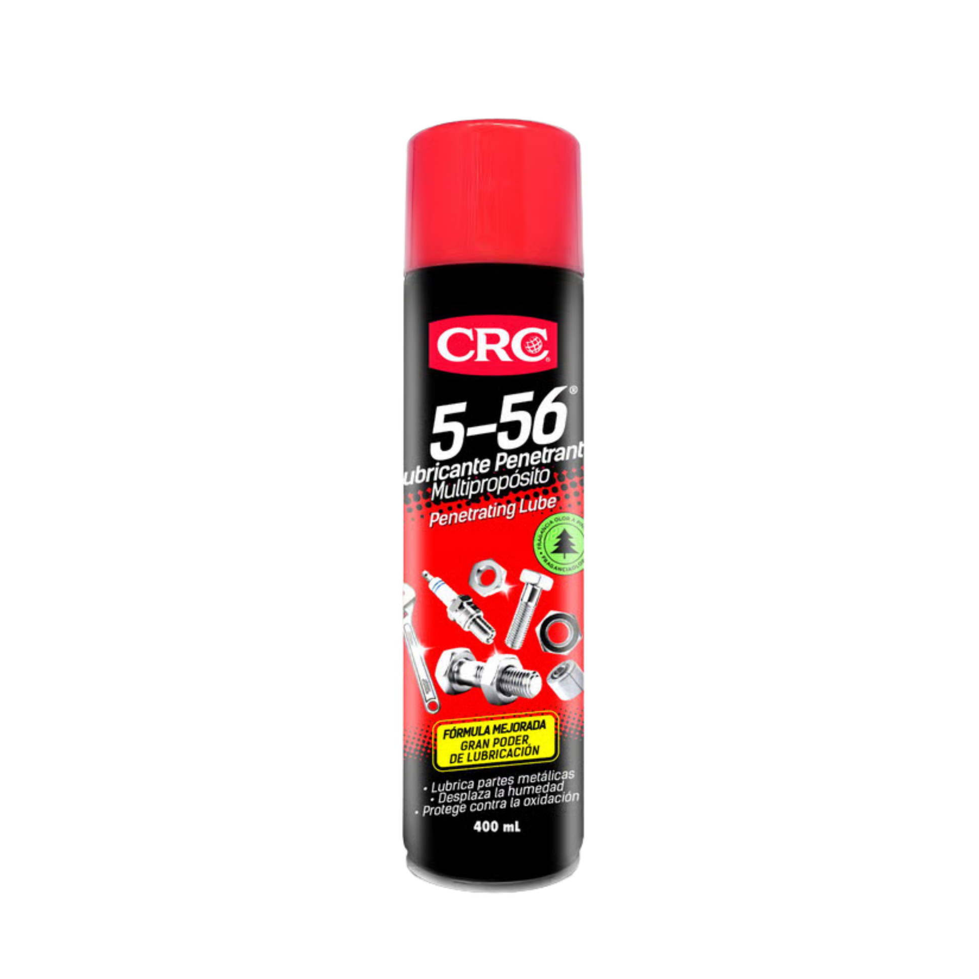 Lubricante penetrante 5-56 multiusos. Afloja piezas oxidadas, elimina ruidos y protege contra la corrosión. Ideal para uso automotriz e industrial.