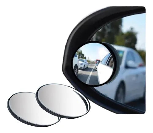 espejo punto ciego, luna auxiliar retrovisor, espejo retrovisor adicional, espejo adhesivo carro, accesorios de seguridad, seguridad vial, accesorios universales, punto ciego 3.5 pulgadas, espejo convexo adhesivo, adhesivo, par de espejos, visión lateral, espejo redondo, carros, motos, camionetas, SUV, vehículos particulares, vehículos universales, mayor visibilidad, manejo seguro, eliminar punto ciego, fácil instalación, conducción segura, visión panorámica
