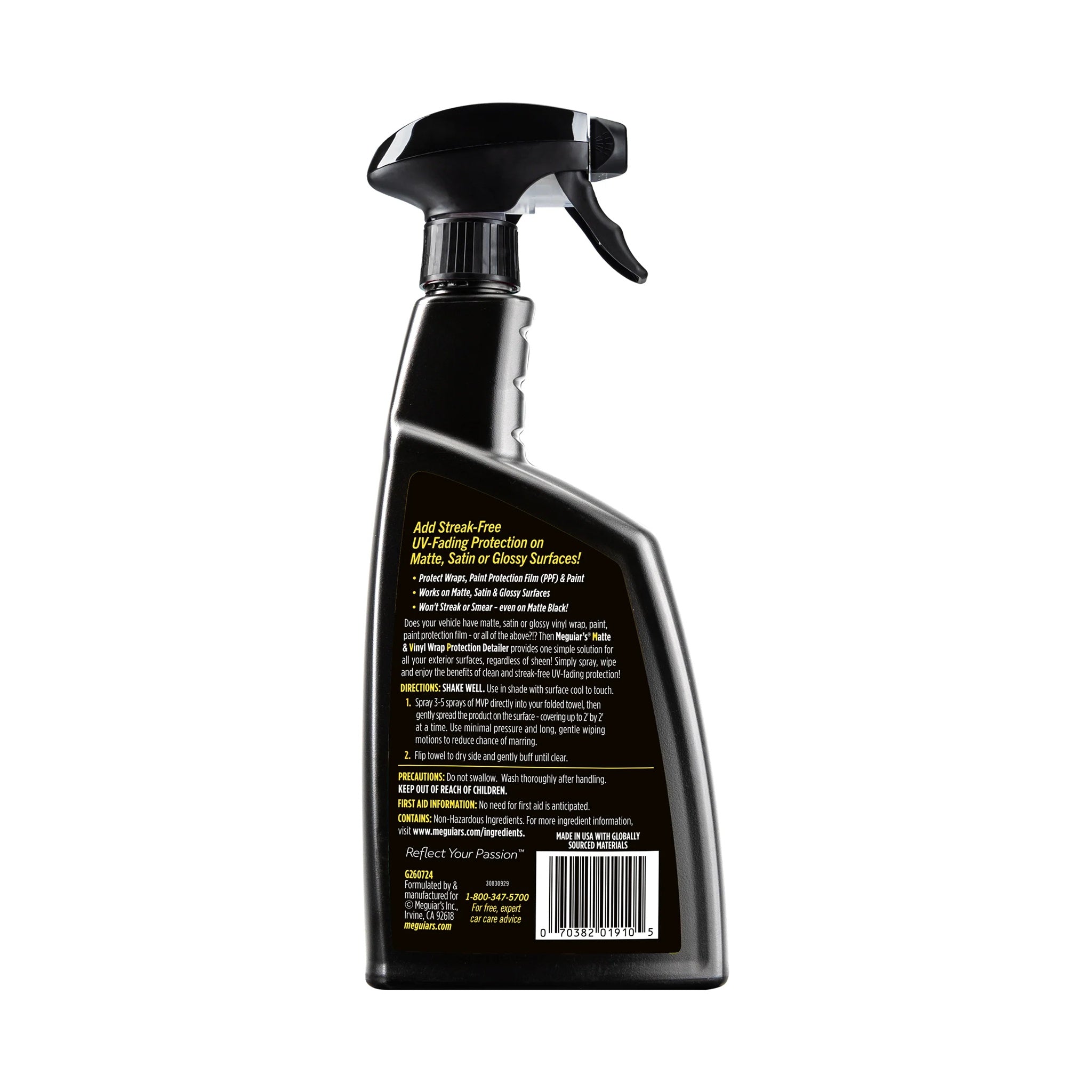 Matte & Vinyl Wrap Protection Detailer de Meguia's G260724 – Protector para Vinilo y PPF Mate