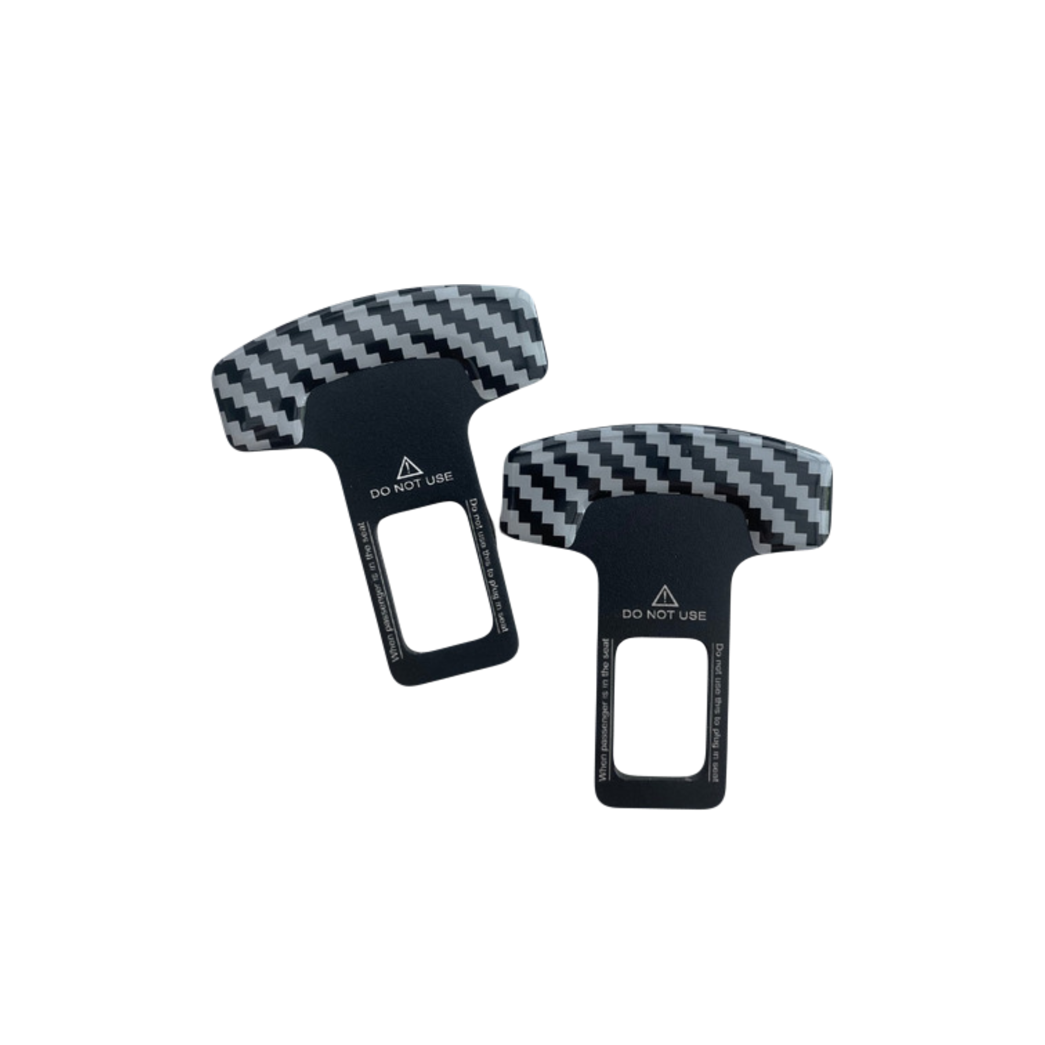 Clip Silenciador De Cinturón Tipo Carbono (paquete X2)