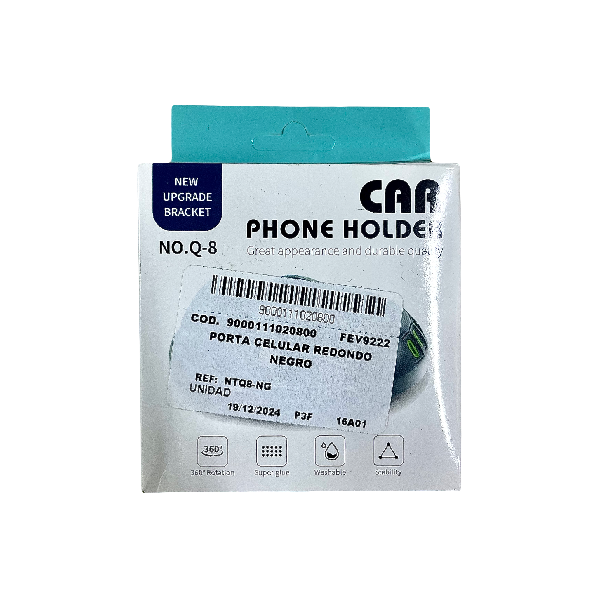 Porta Celular Redondo Negro