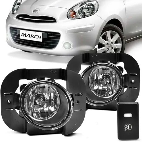 exploradoras nissan march 2012, luces niebla march, farolas auxiliares nissan, exploradoras h8 12v, bombillos 35w march, exploradoras originales nissan, accesorios nissan march, faros antiniebla 2012