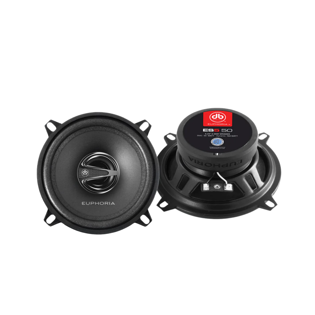 euphoria es550, parlantes 150w auto, 5.25 pulgadas parlante, parlante alta fidelidad, domo pei, cono polipropileno, sonido envolvente carro

