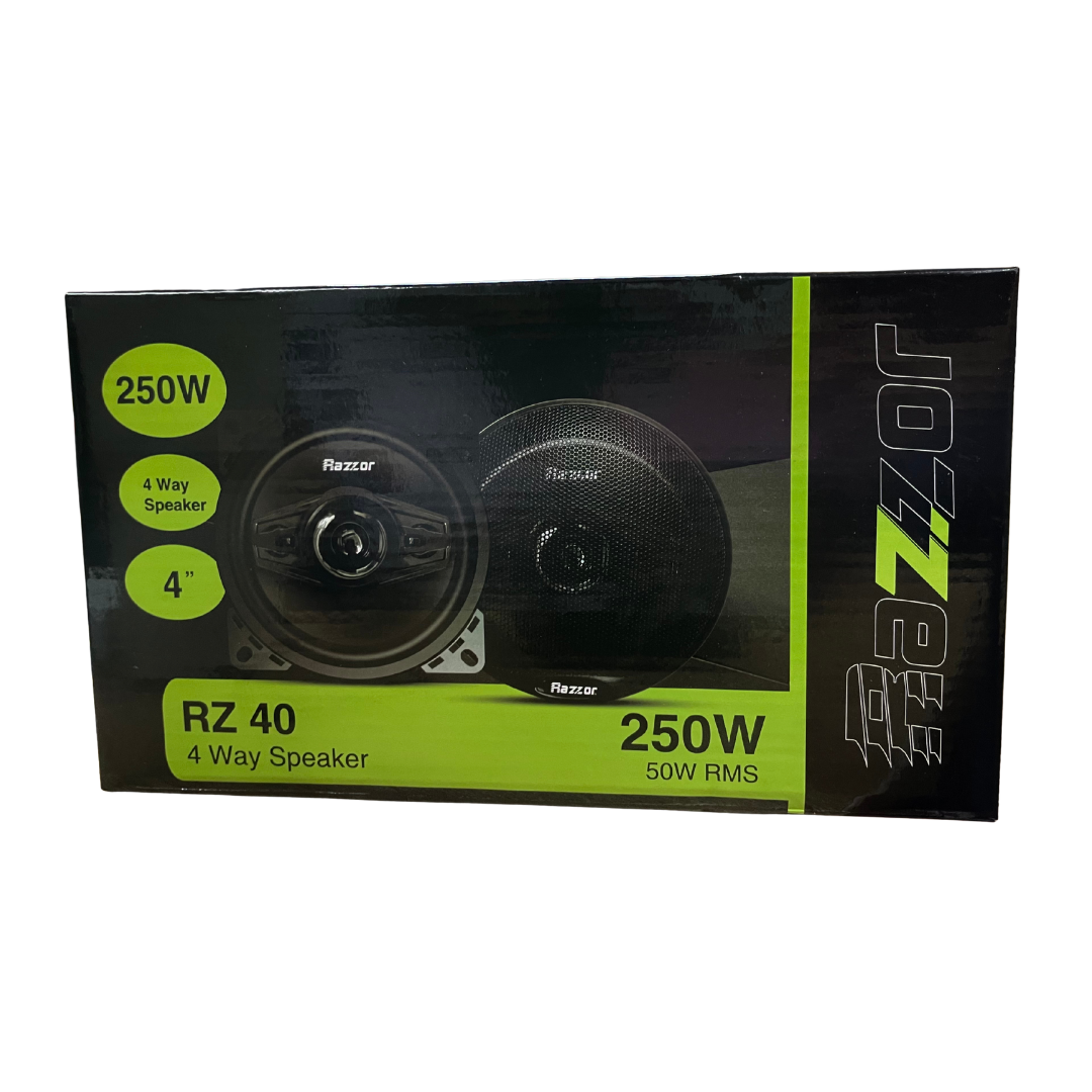 parlantes razzor,parlantes 4 pulgadas,parlantes 250w,audio carro,parlantes universales,sonido auto,razor audio,parlantes pequeños,mejorar sonido carro