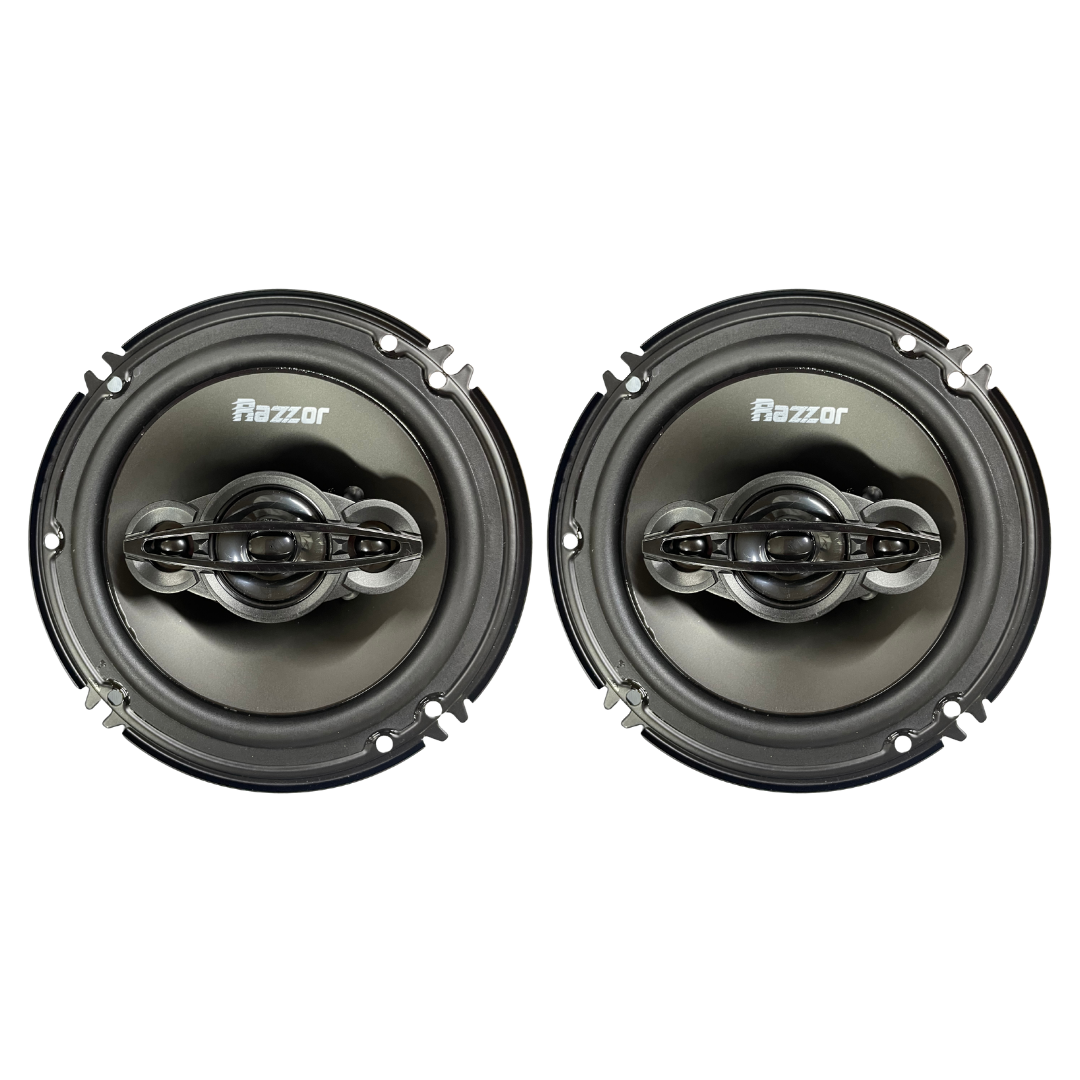 parlantes razzor,parlantes 6 pulgadas,razor 350w,parlantes carro 4 vías,audio para auto,parlantes potentes,parlantes rz60,razor parlantes 6",parlantes 70w rms