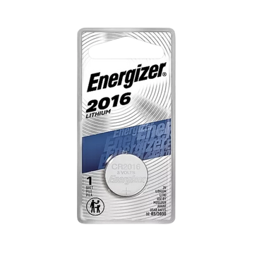 Pila de litio Energizer 2016. Ideal para controles de carro. Larga duración, alto rendimiento y confiabilidad en temperaturas extremas. ¡Energía segura!