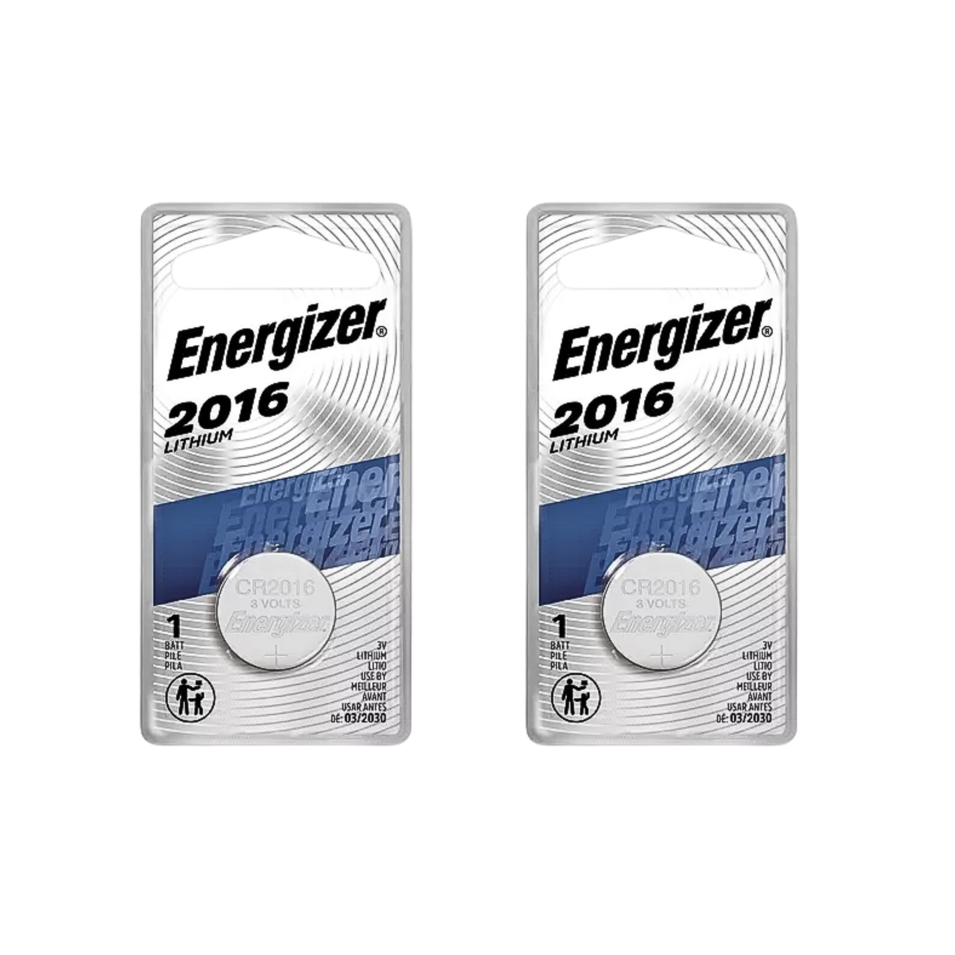 Pila de litio Energizer 2016. Ideal para controles de carro. Larga duración, alto rendimiento y confiabilidad en temperaturas extremas. ¡Energía segura!