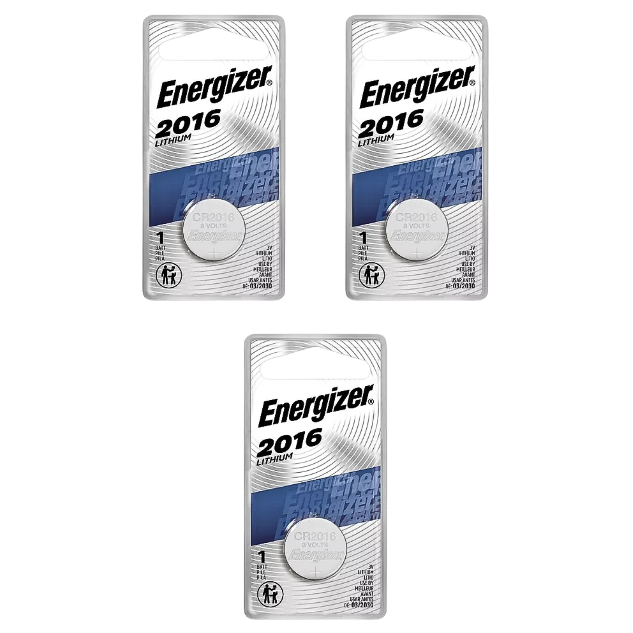 Pila de litio Energizer 2016. Ideal para controles de carro. Larga duración, alto rendimiento y confiabilidad en temperaturas extremas. ¡Energía segura!