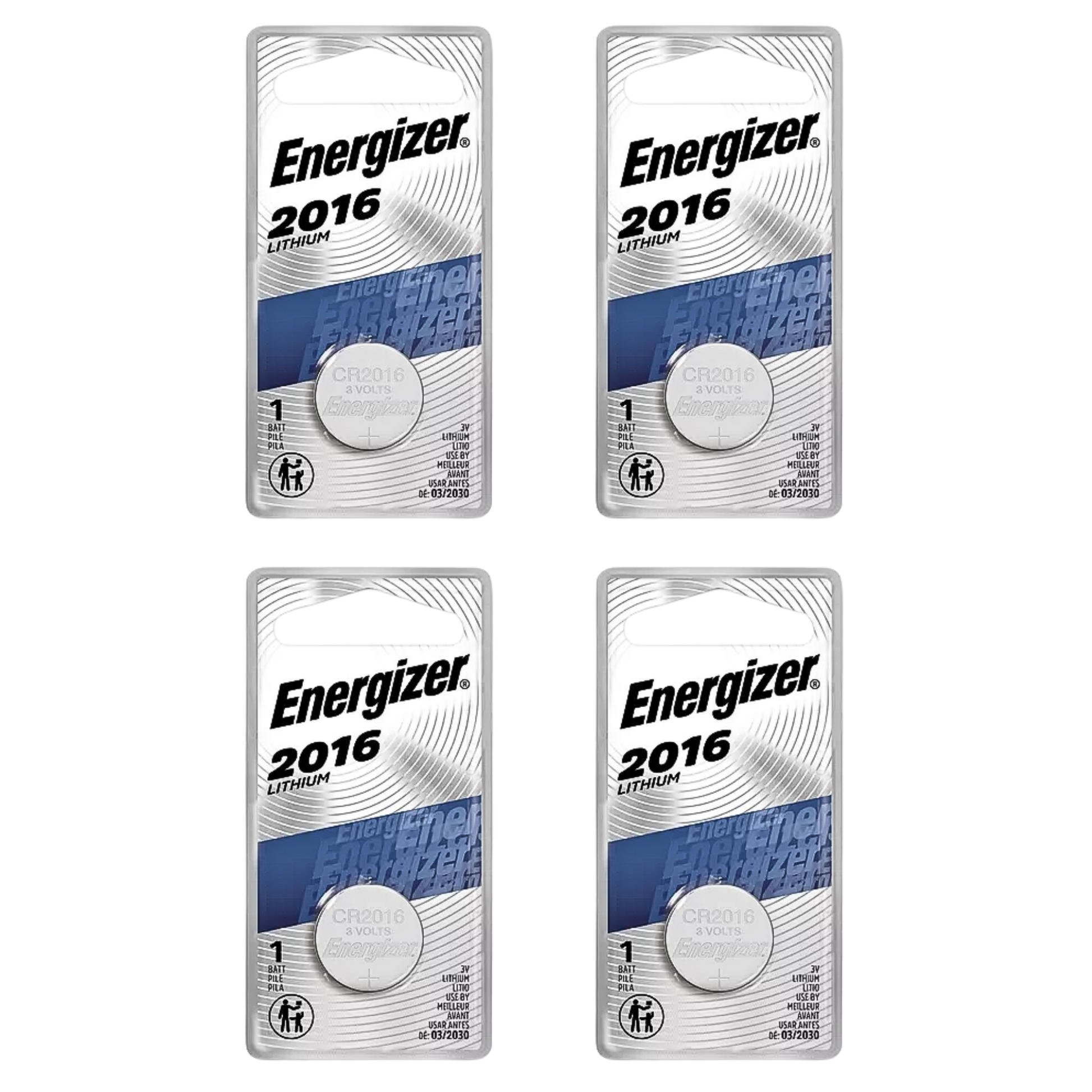 Pila de litio Energizer 2016. Ideal para controles de carro. Larga duración, alto rendimiento y confiabilidad en temperaturas extremas. ¡Energía segura!