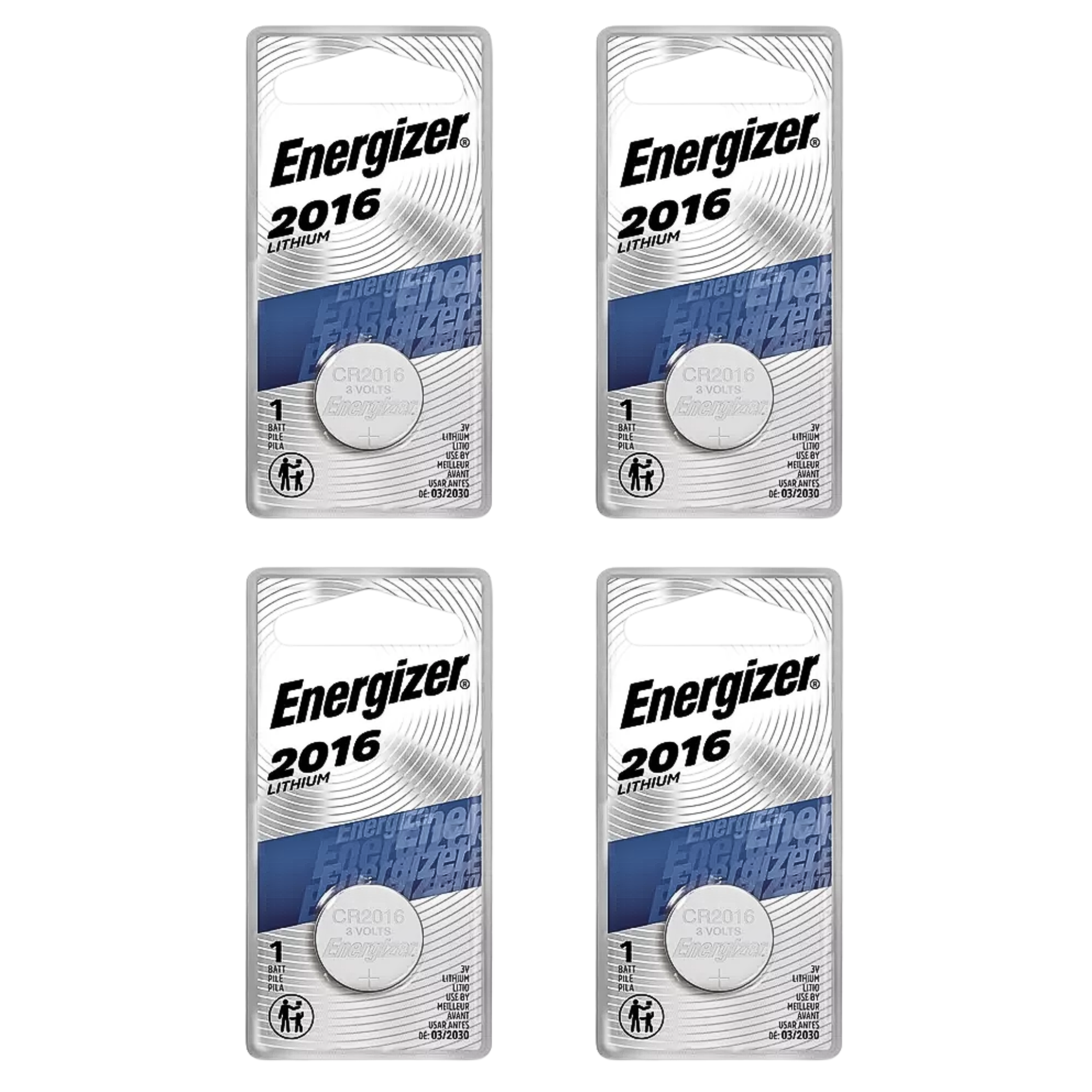 Pila de litio Energizer 2016. Ideal para controles de carro. Larga duración, alto rendimiento y confiabilidad en temperaturas extremas. ¡Energía segura!