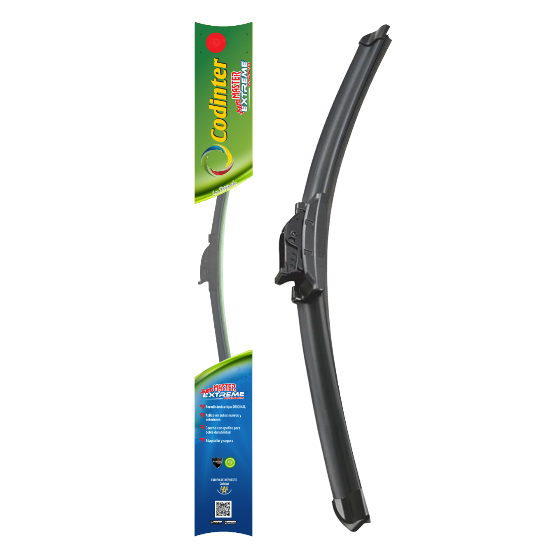 Plumillas de equipamiento Codinter original con acero inoxidable y caucho con silicona para un barrido claro y silencioso. Flexibles, duraderas y alta calidad.