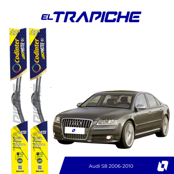 Plumillas de equipamiento Codinter original con acero inoxidable y caucho con silicona para un barrido claro y silencioso. Flexibles, duraderas y de alta calidad.