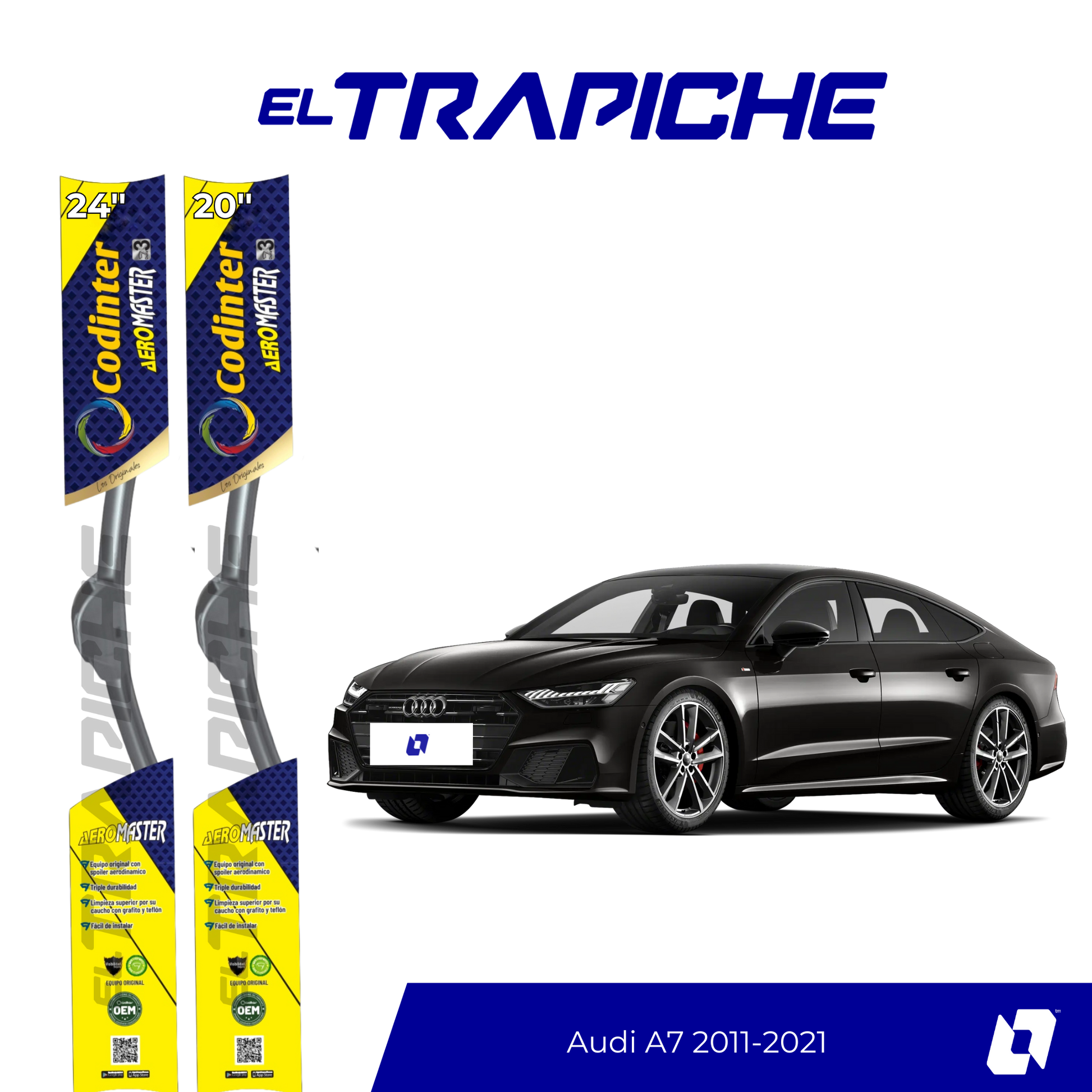 Plumillas Audi A7 2011,2012,2013,2014,2015,2016,2017,2018,2019,2020,2021