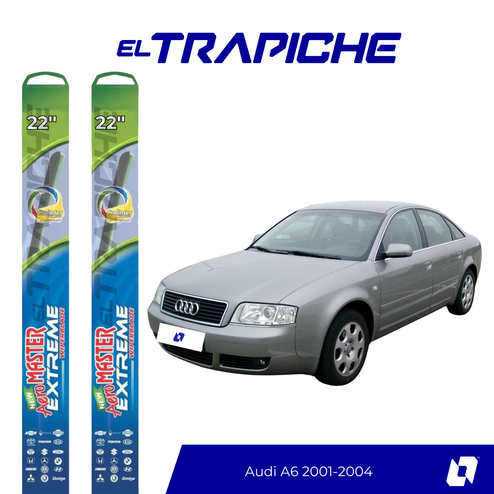 Plumillas Audi A6 2001, 2002,2003,2004