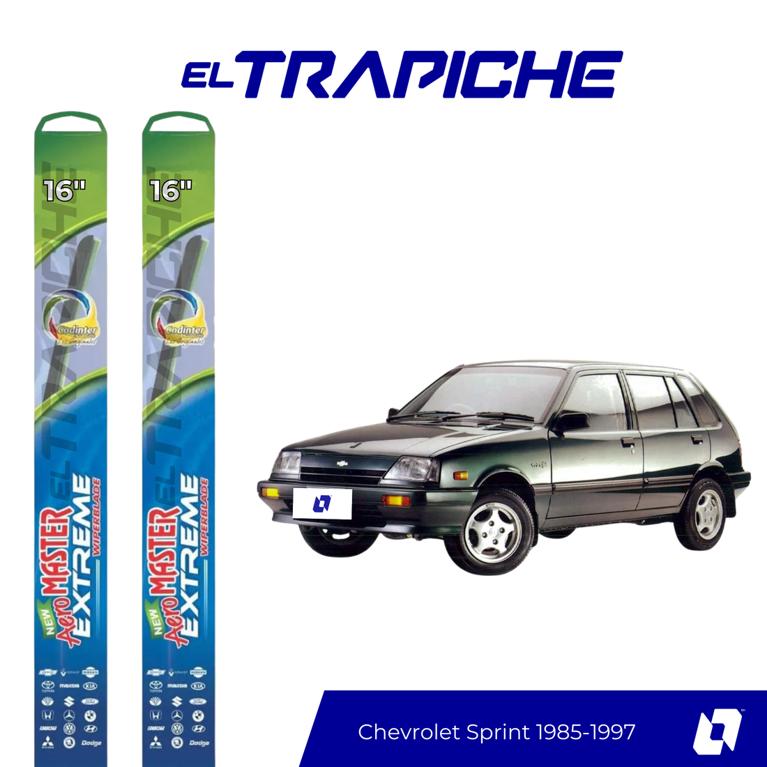 Plumillas Chevrolet Sprint 1985-1997 AeroMaster Extreme 