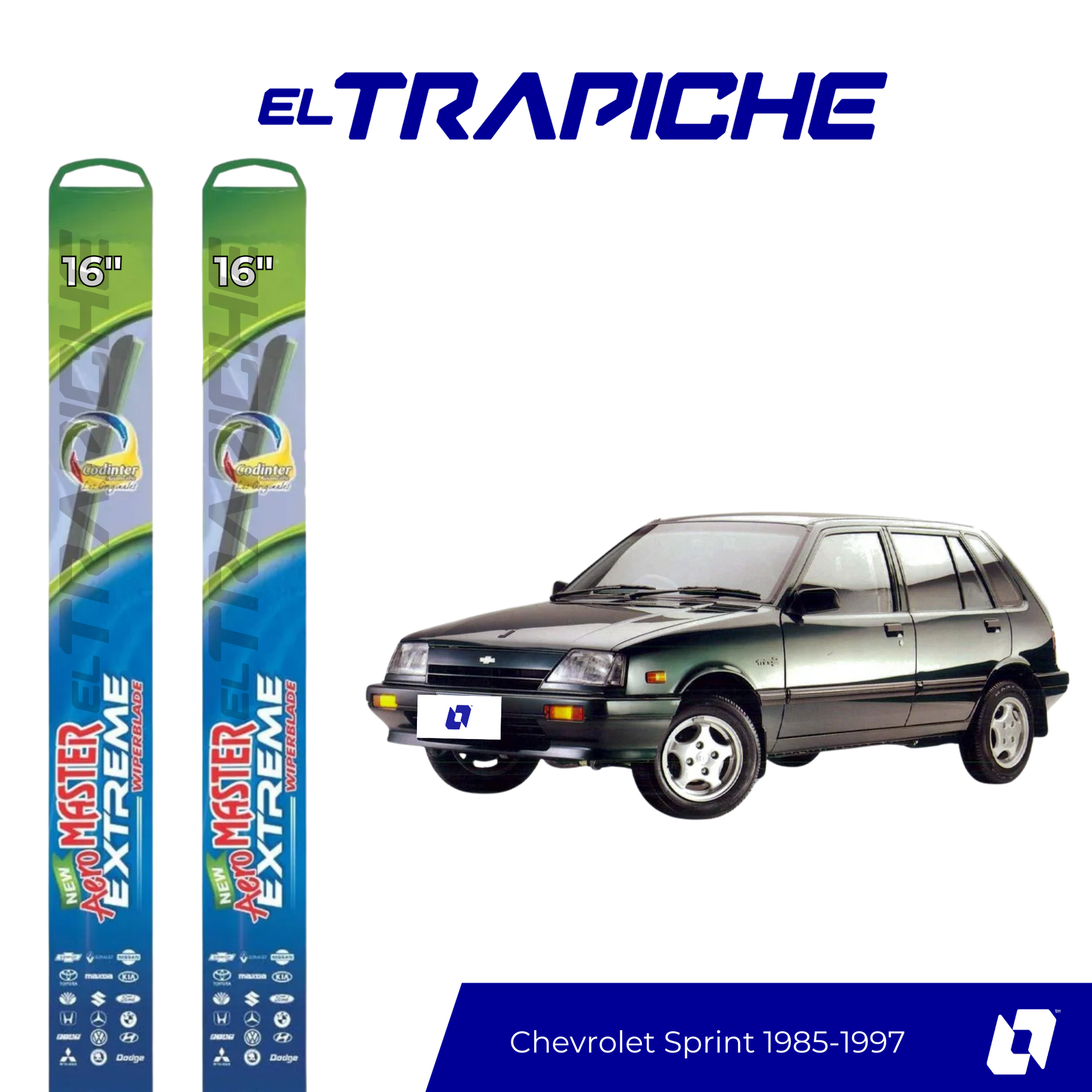 Plumillas Chevrolet Sprint 1985-1997 AeroMaster Extreme 