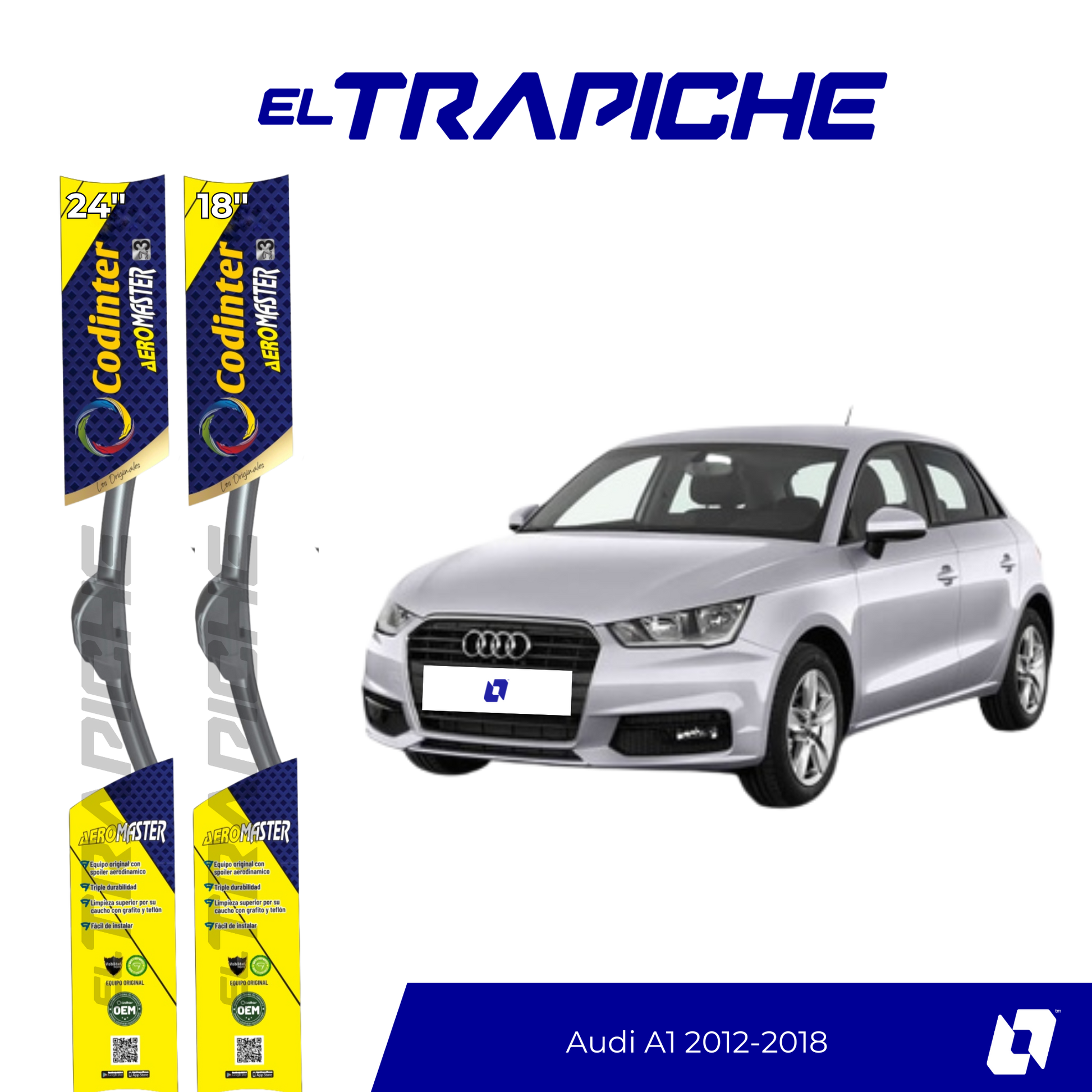 Plumillas Audi A1 2012-2018