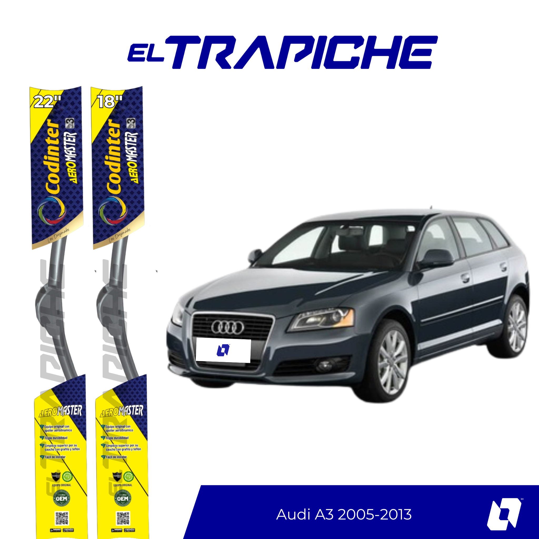 Plumillas Audi A3 2005-2013
