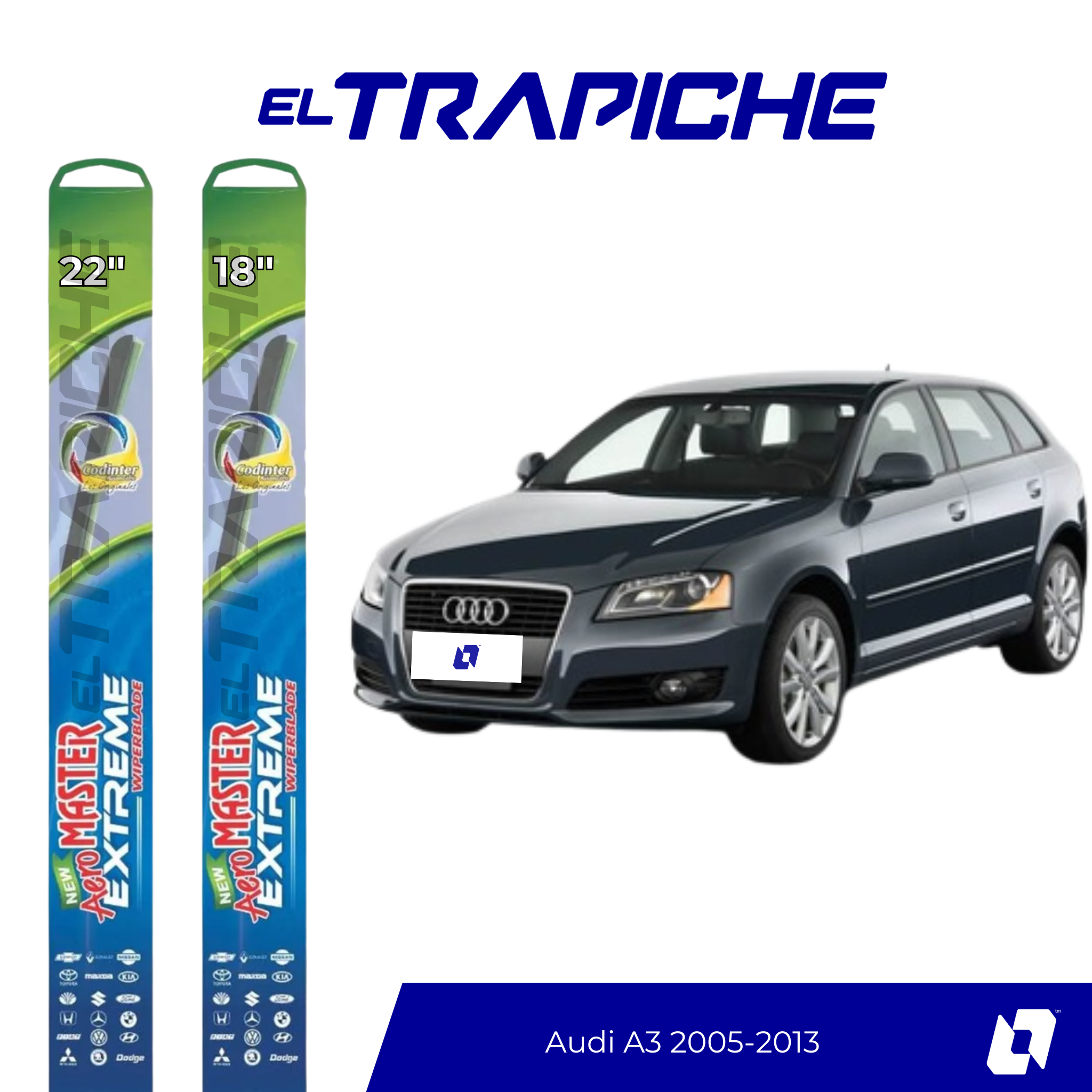 Plumillas Audi A3 2005-2013