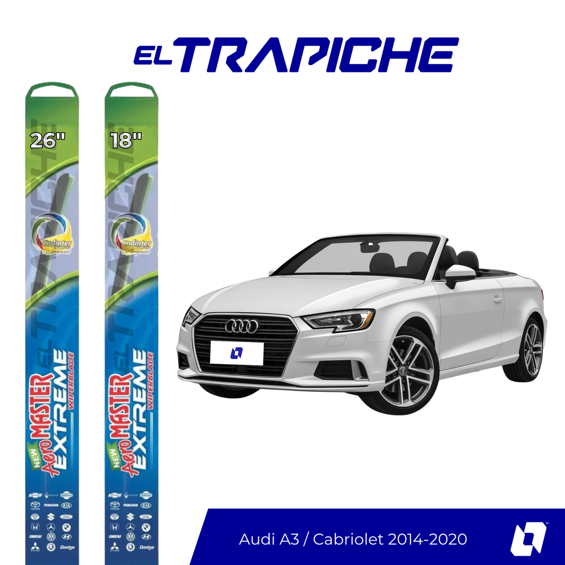 Plumillas Audi A3/Cabriolet 2014-2020 