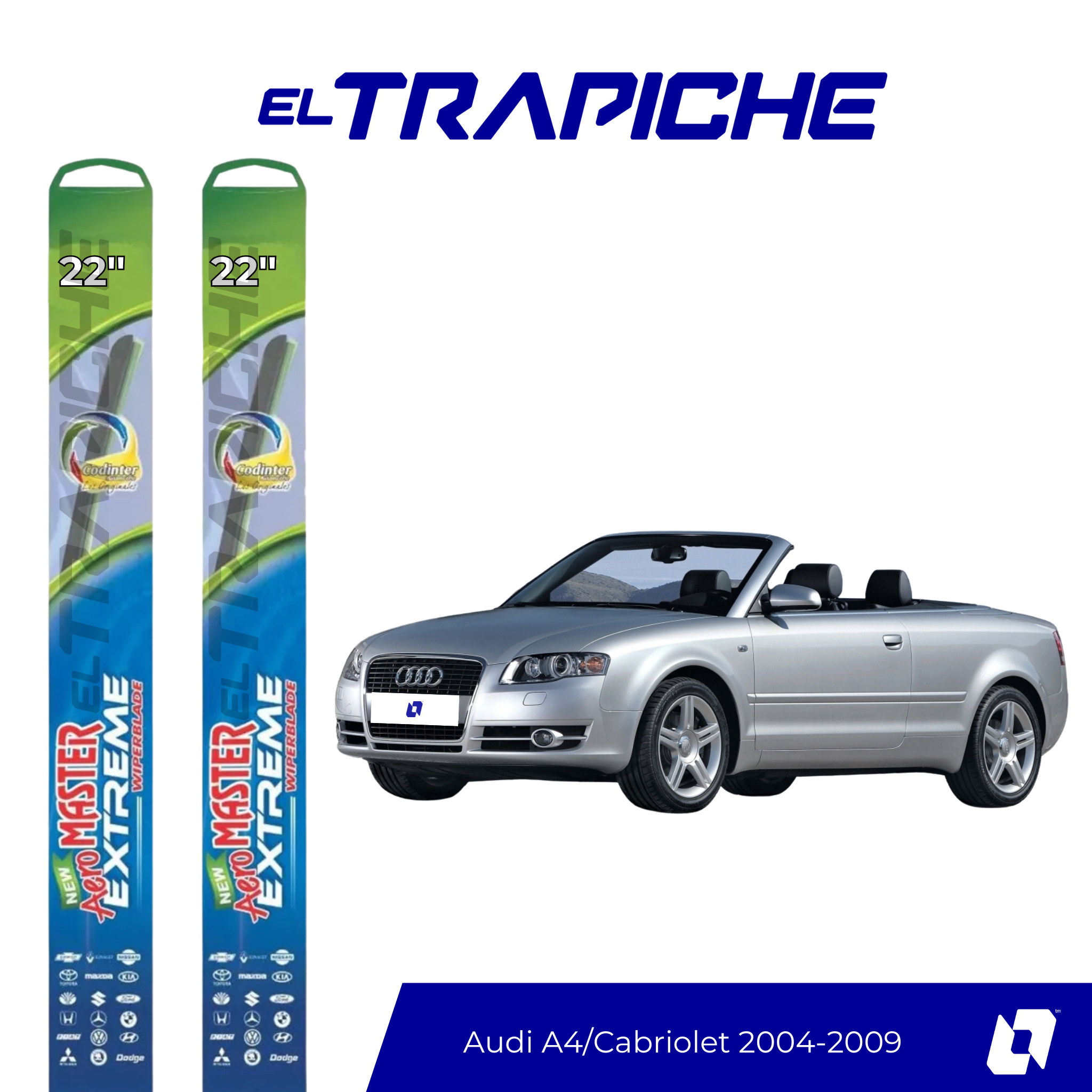 Plumillas Audi A4/Cabriolet 2004-2009