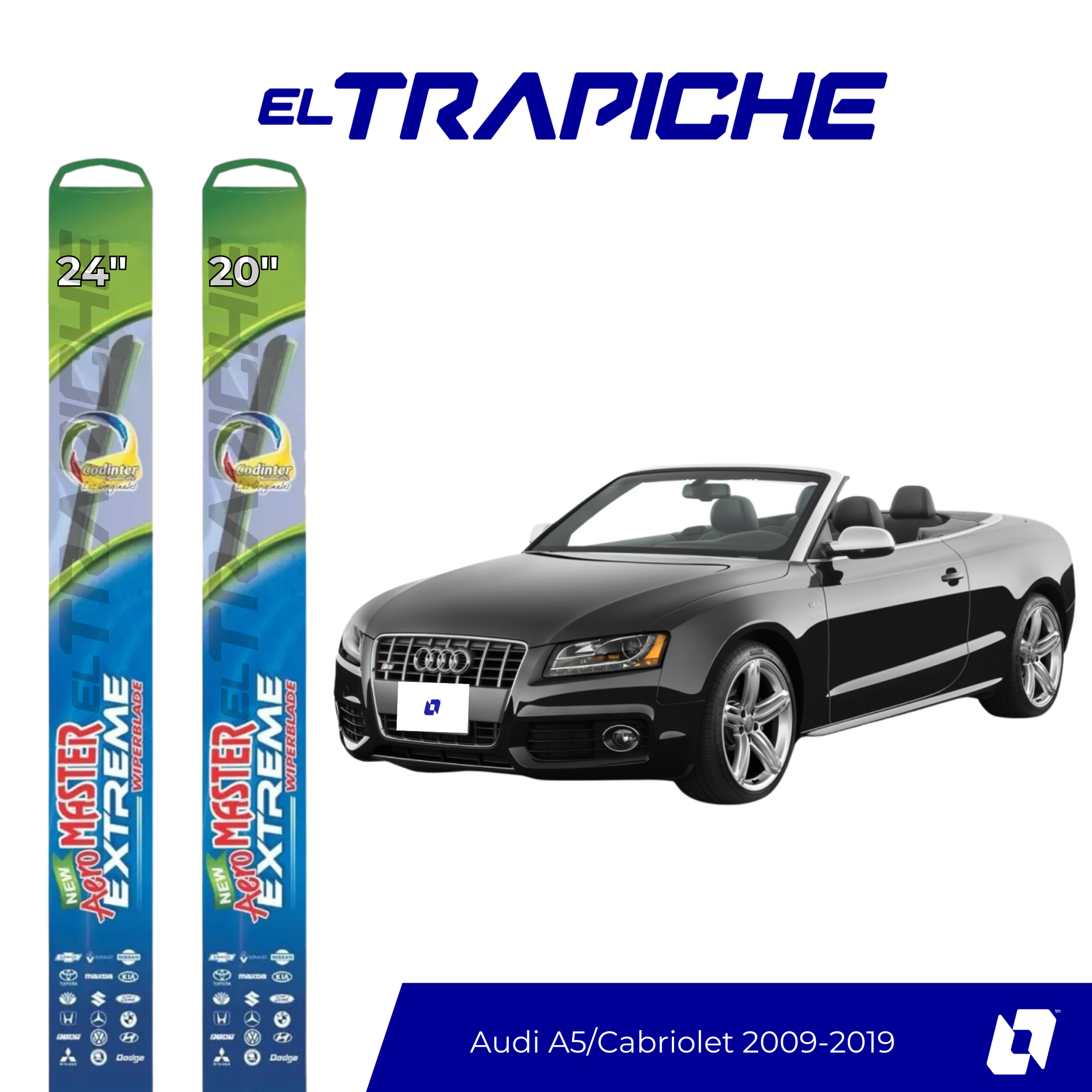 Plumillas Audi A5/Cabriolet 2009-2019