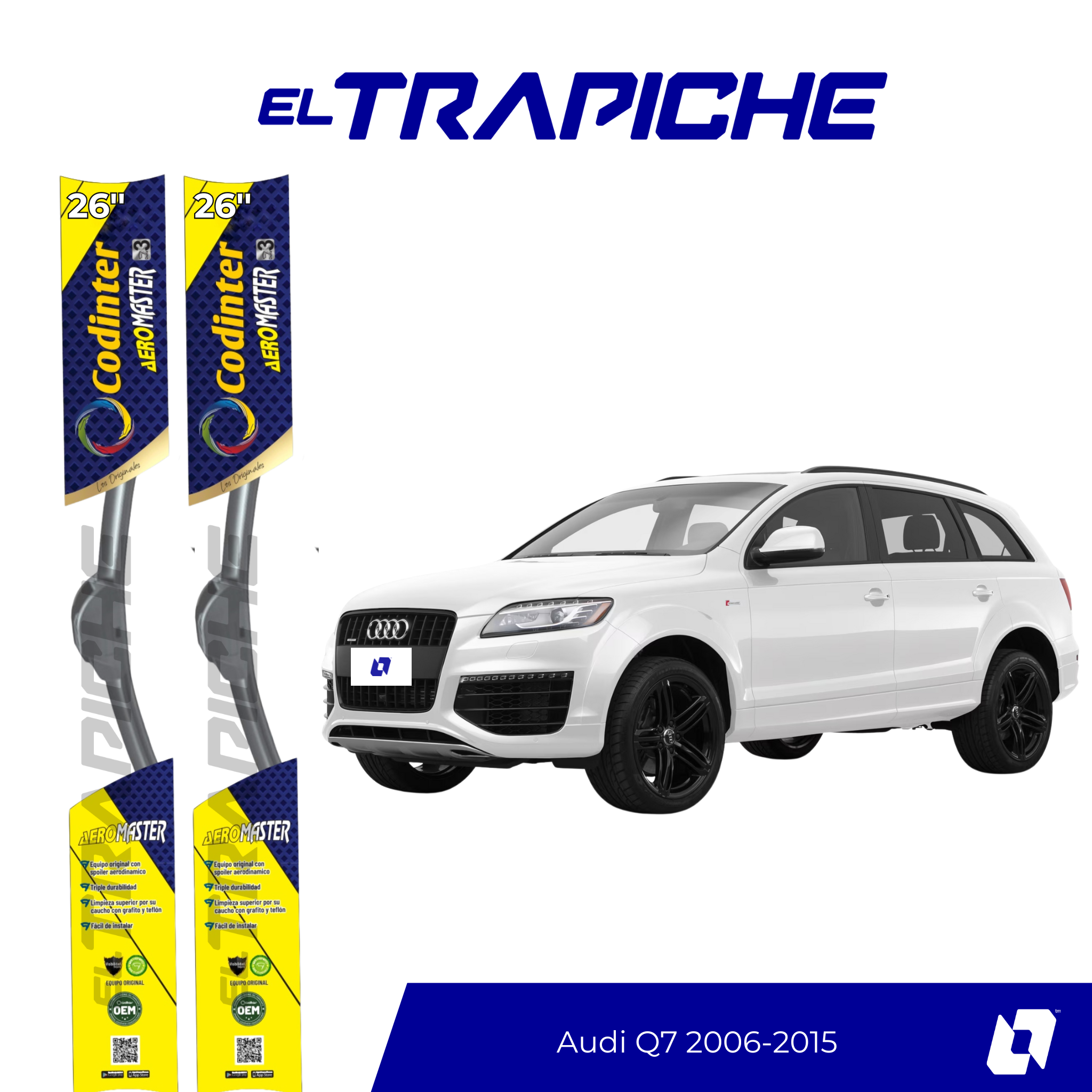 Plumillas de equipamiento Original con estructura de acero inoxidable, paseadores inoxidables, separadores en fibra antivibración, pintura electrostática para intemperie