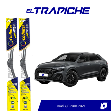 Plumillas de equipamiento original con acero inoxidable y caucho con silicona para un barrido claro y silencioso. Flexibles, duraderas y de alta calidad.