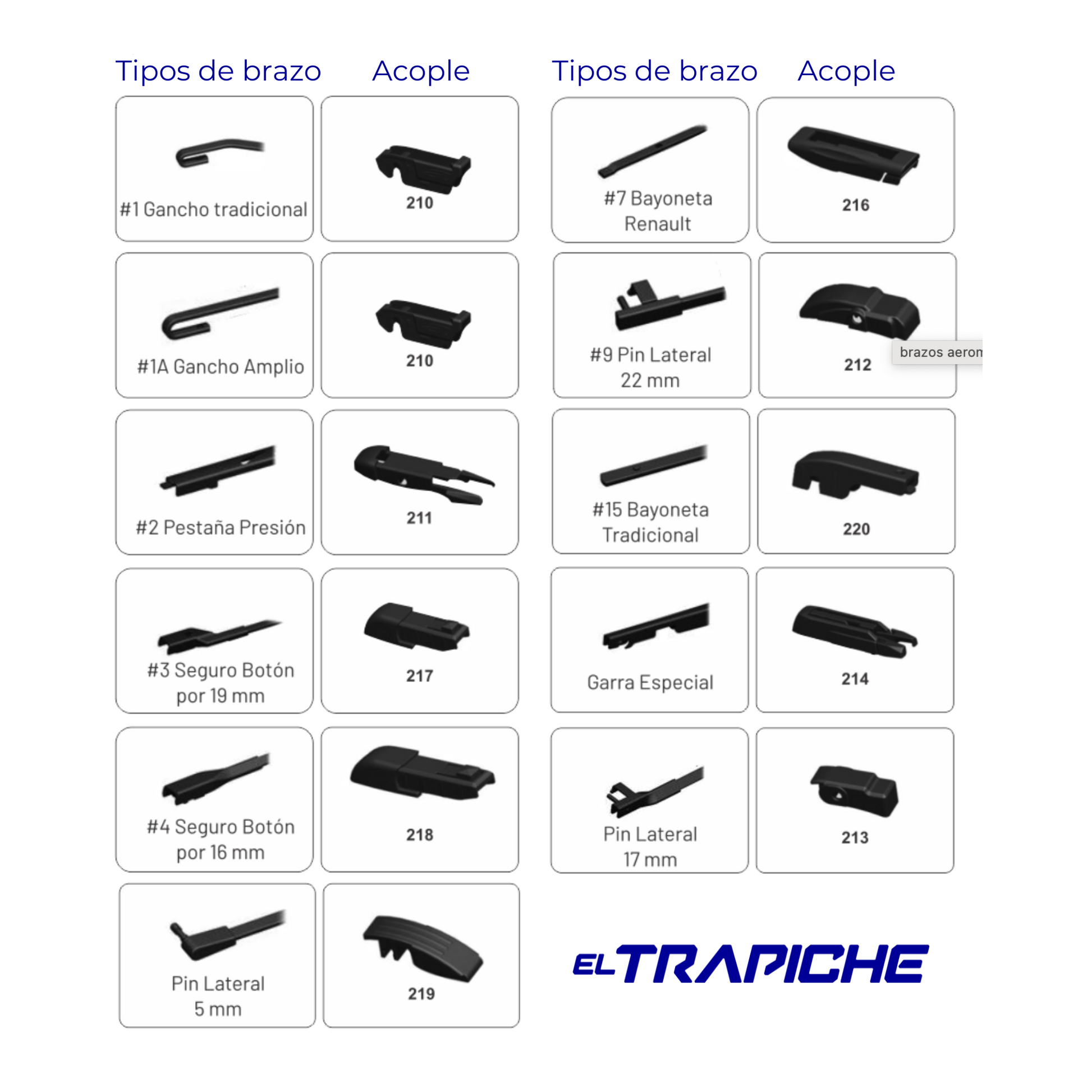 Plumillas de equipamiento original con acero inoxidable y caucho con silicona para un barrido claro y silencioso. Flexibles, duraderas y de alta calidad.