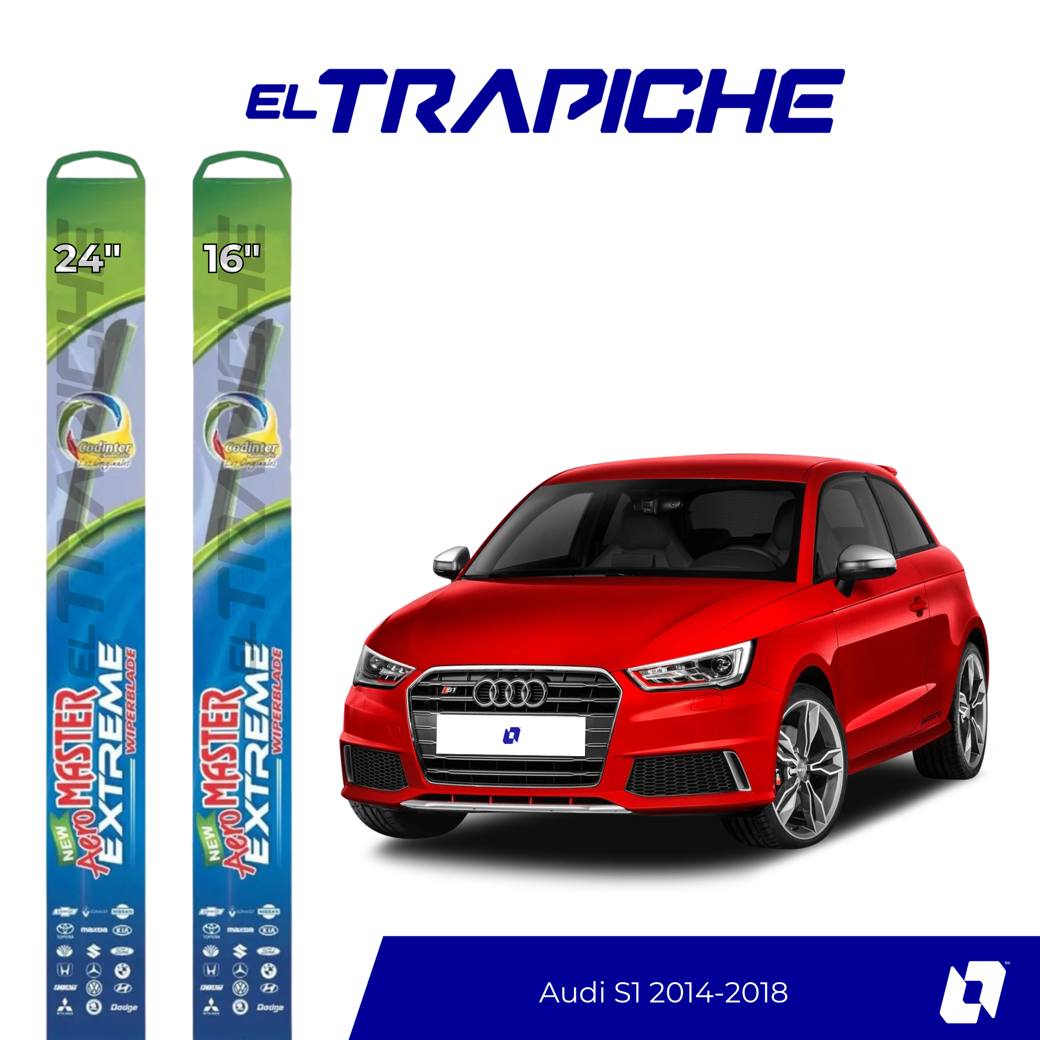 Plumillas Audi S1 2014 2018 AeroMaster Extreme