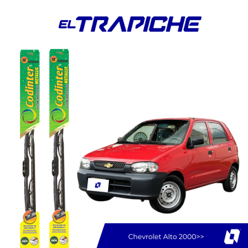 Limpiaparabrisas Chevrolet Alto 2000 en adelante Metálicas Codinter
