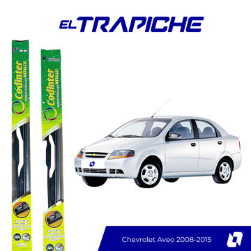 Limpiaparabrisas Chevrolet Aveo 2008-2015 Metálicas Codinter