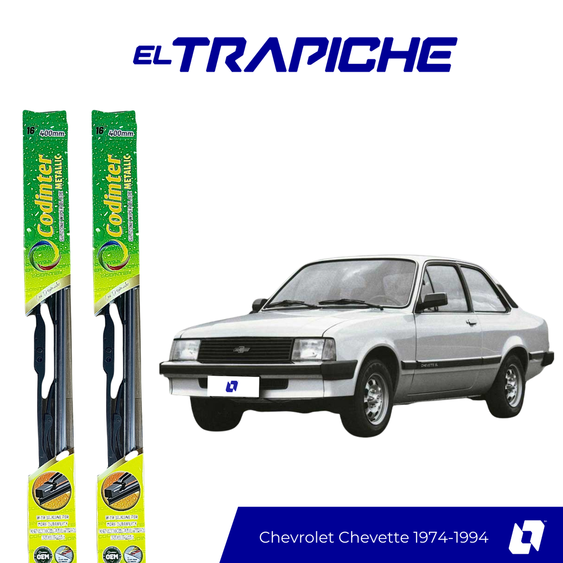 Limpiaparabrisas Chevrolet Chevette 1974-1994 Metálicas Codinter