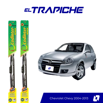 Limpiaparabrisas Chevrolet Chevy 2004-2013 Metálicas Codinter