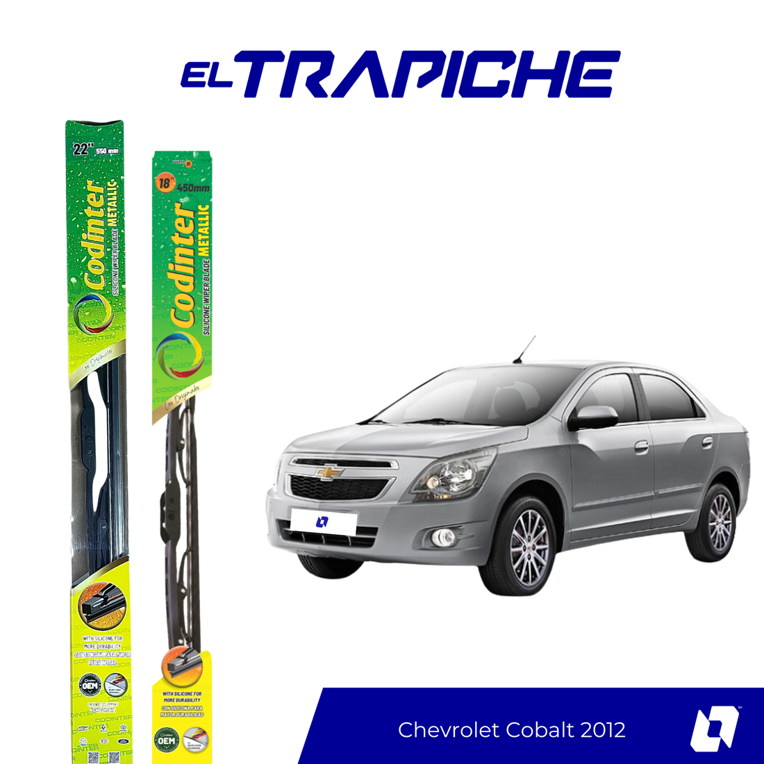 Limpiaparabrisas Chevrolet Cobalt 2012 Metálicas Codinter 
