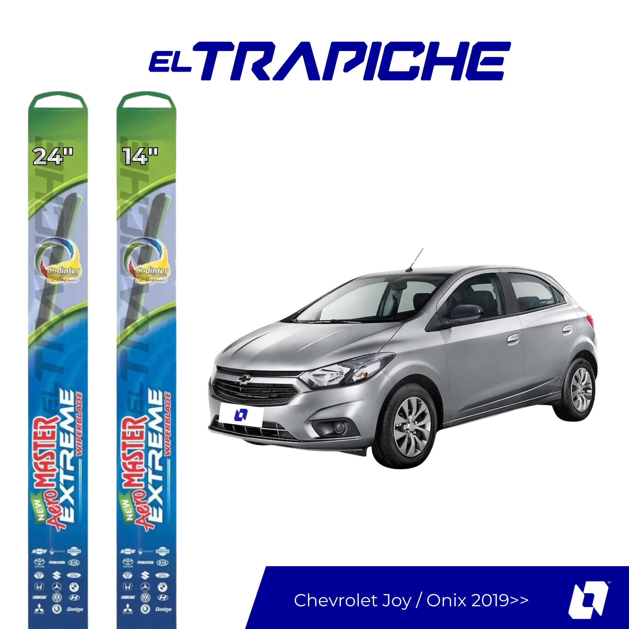 Plumillas Chevrolet Joy/Onix 2019 en adelante