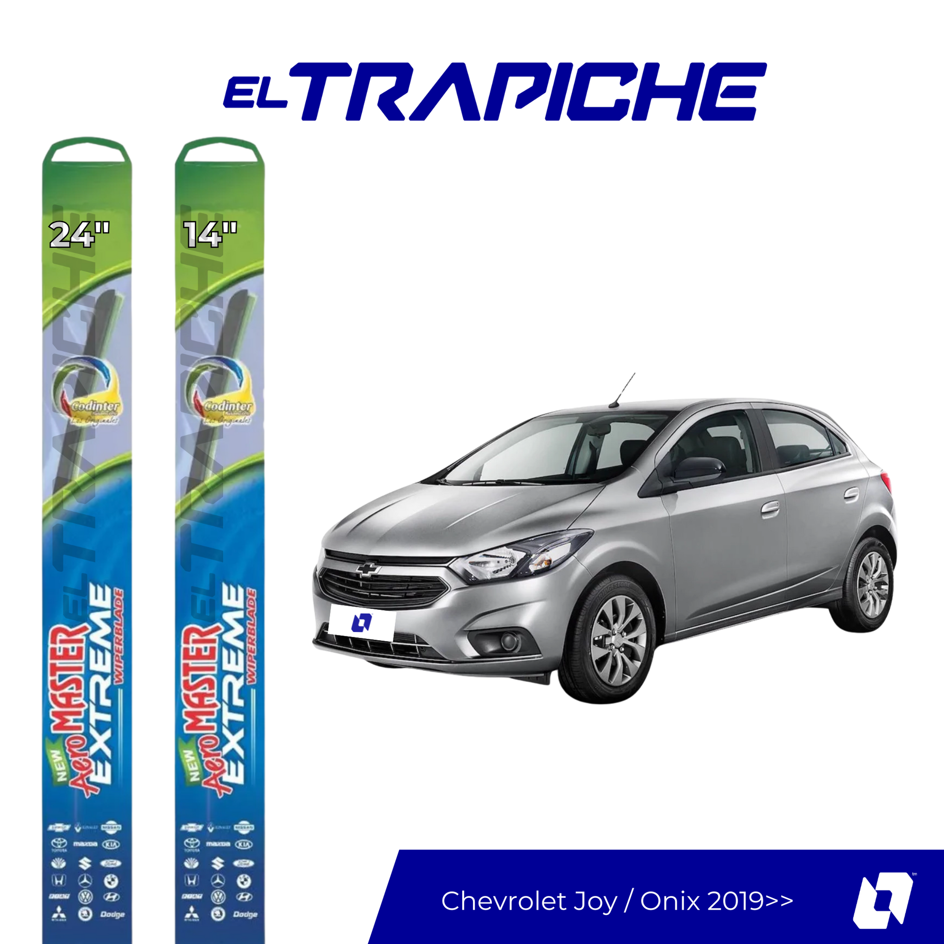 Plumillas Chevrolet Joy/Onix 2019 en adelante