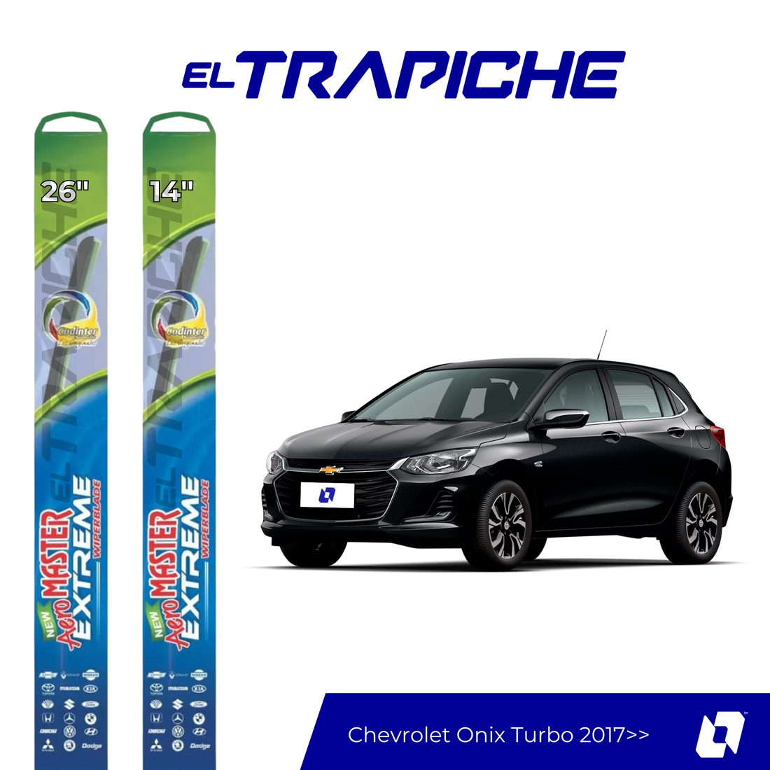 Plumillas Chevrolet Onix Turbo 2017 en adelante 