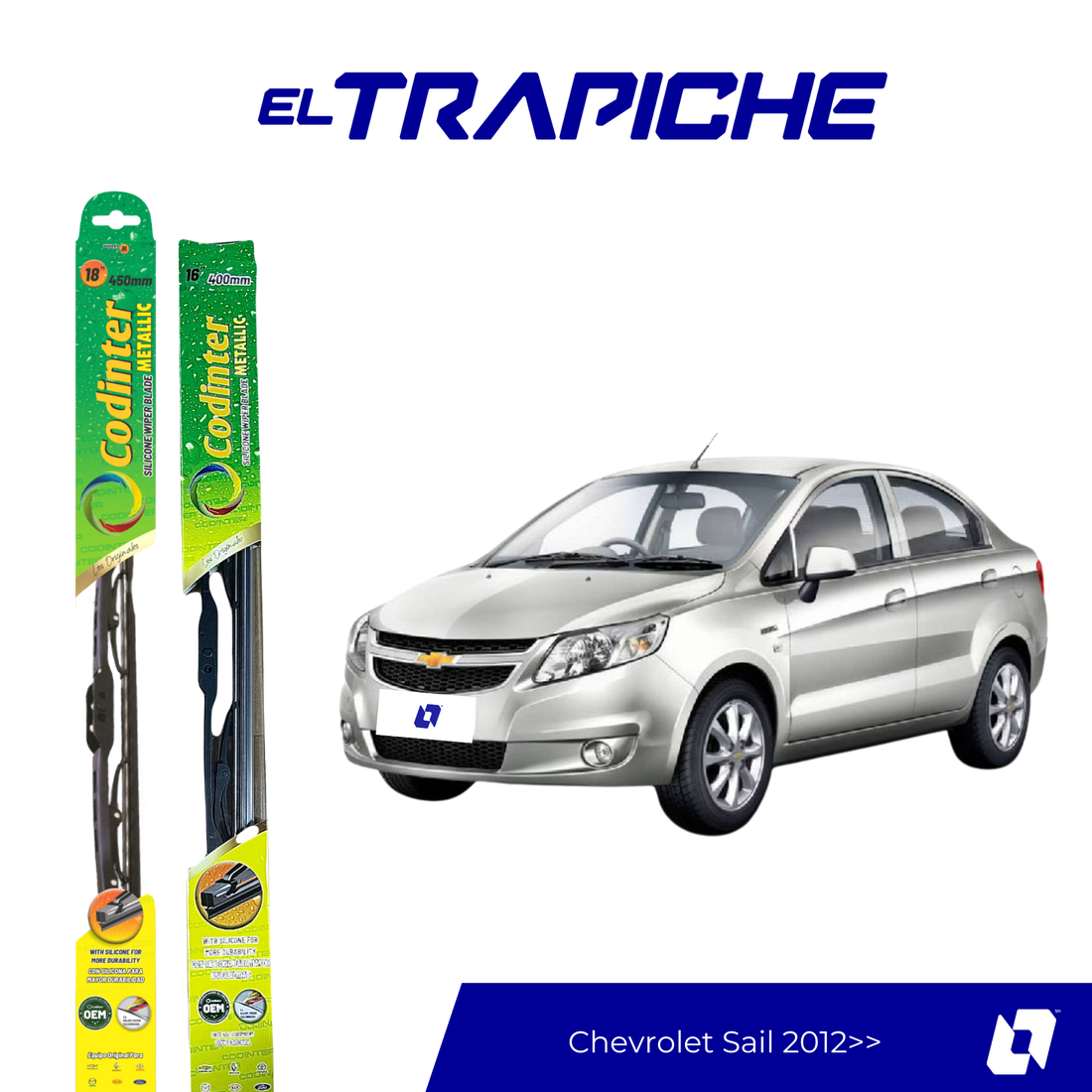 Plumillas Chevrolet Sail 2012 en adelante 