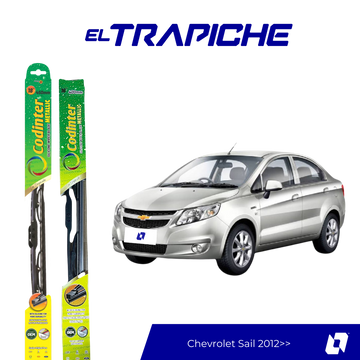 Plumillas Chevrolet Sail 2012 en adelante 