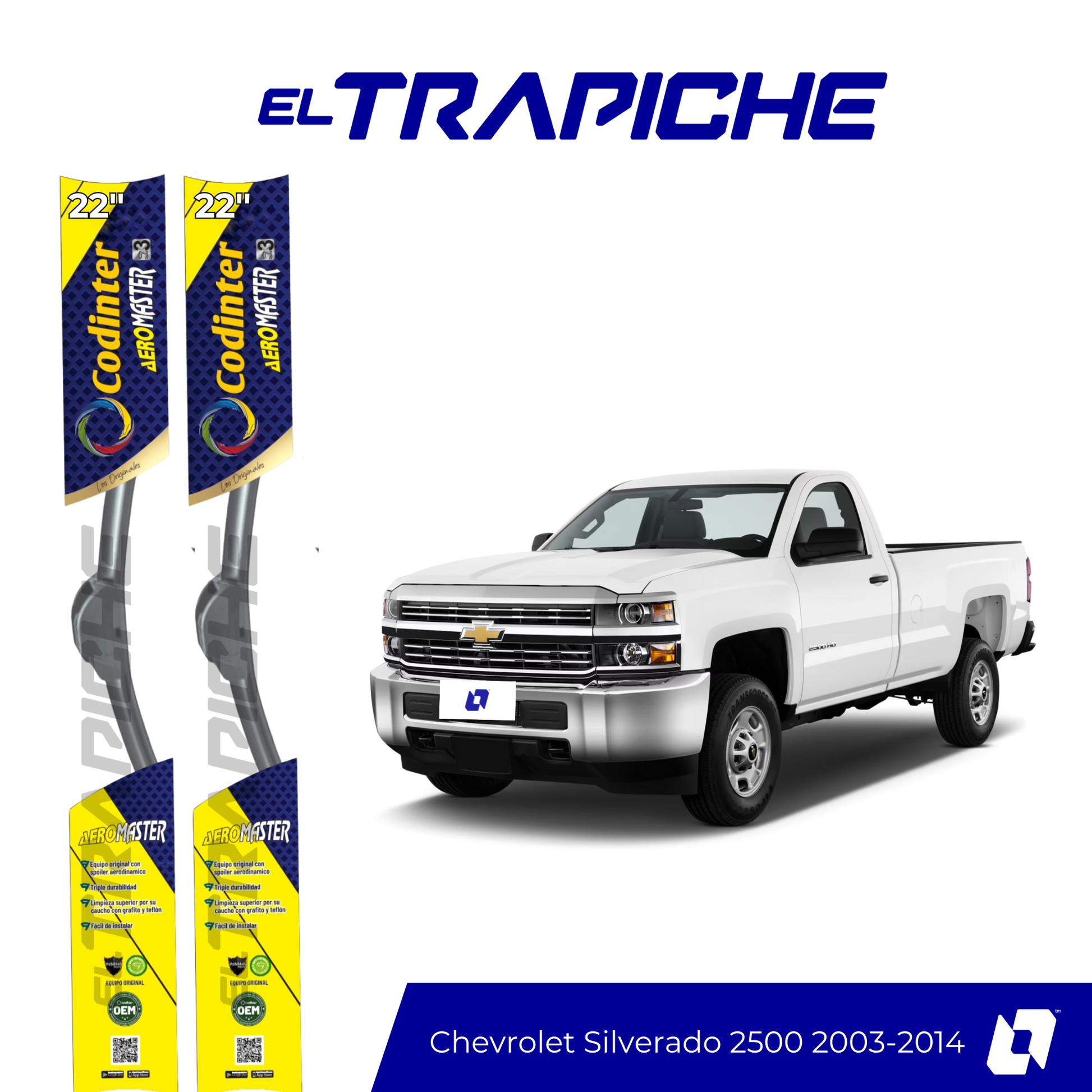Plumillas Chevrolet Silverado 2500 2003-2014 