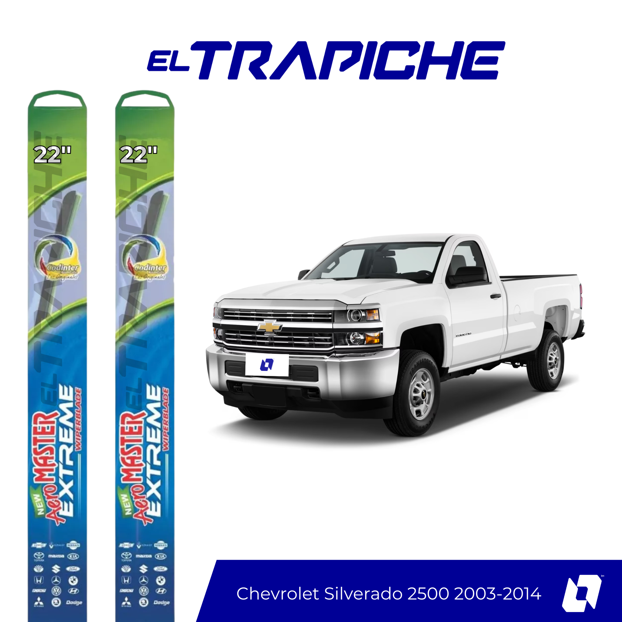 Plumillas Chevrolet Silverado 2500 2003-2014