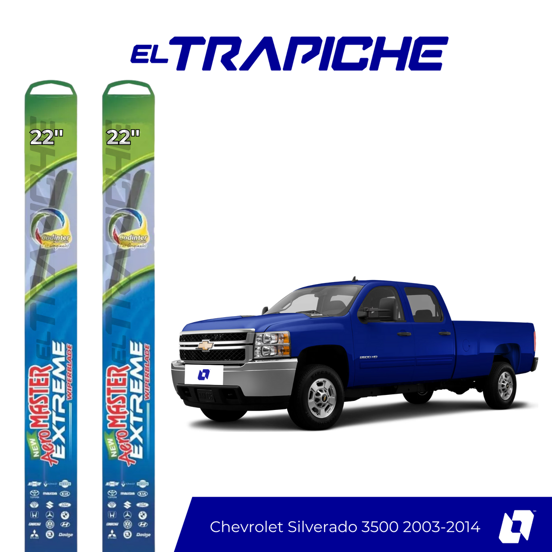 Plumillas Chevrolet Silverado 3500 2003-2014 
