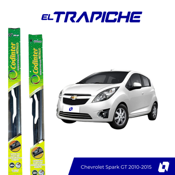 Limpiaparabrisas Chevrolet Spark GT 2010-2015 Metálicas Codinter