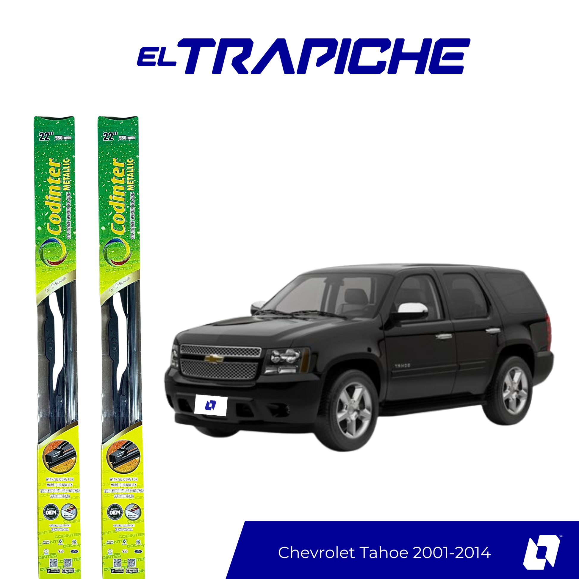 Plumillas Chevrolet Tahoe 2001-2014 