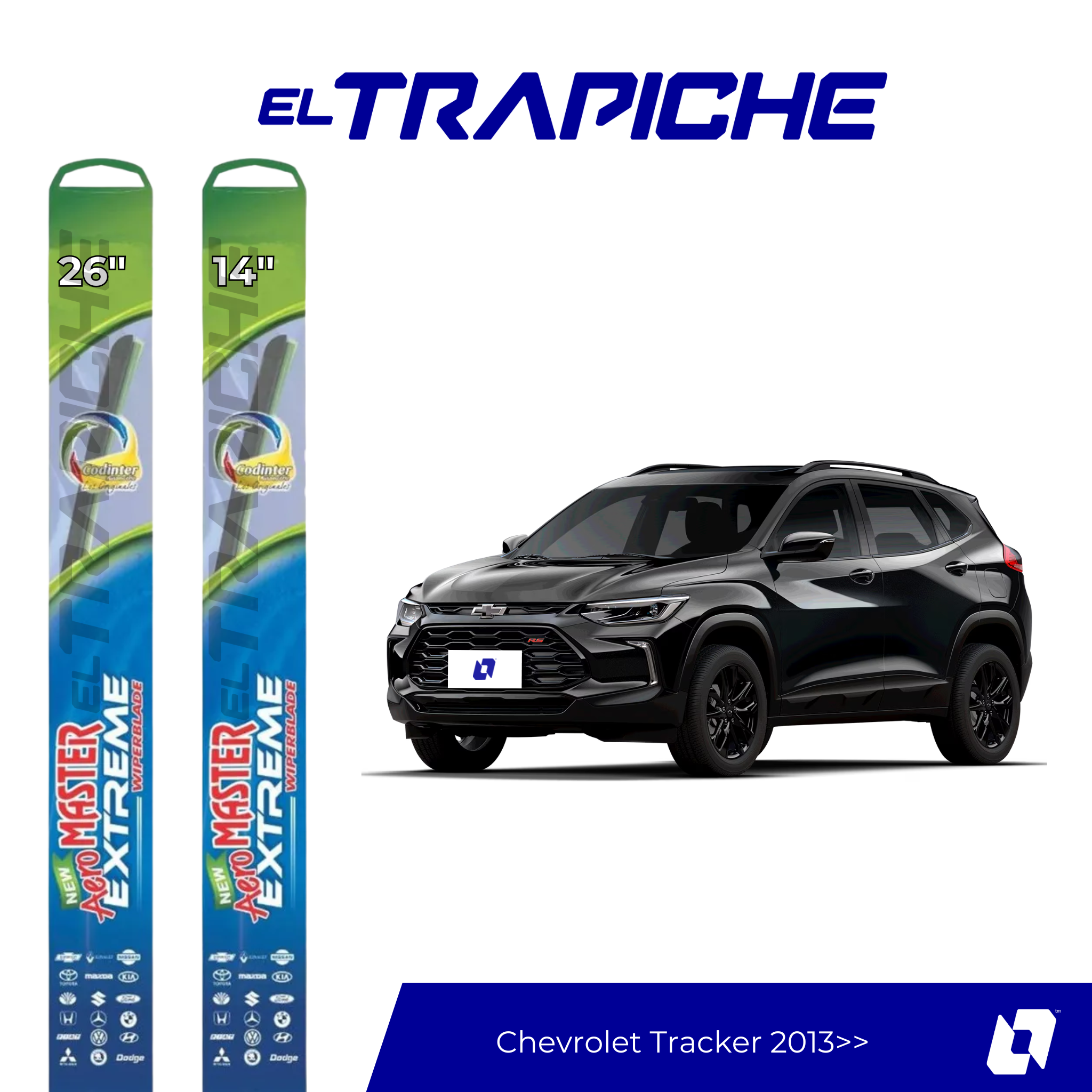 Plumillas Chevrolet Tracker 2013 en adelante 