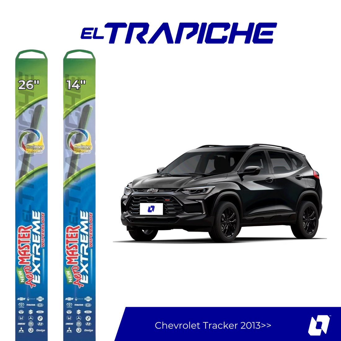 Plumillas Chevrolet Tracker 2013 en adelante 