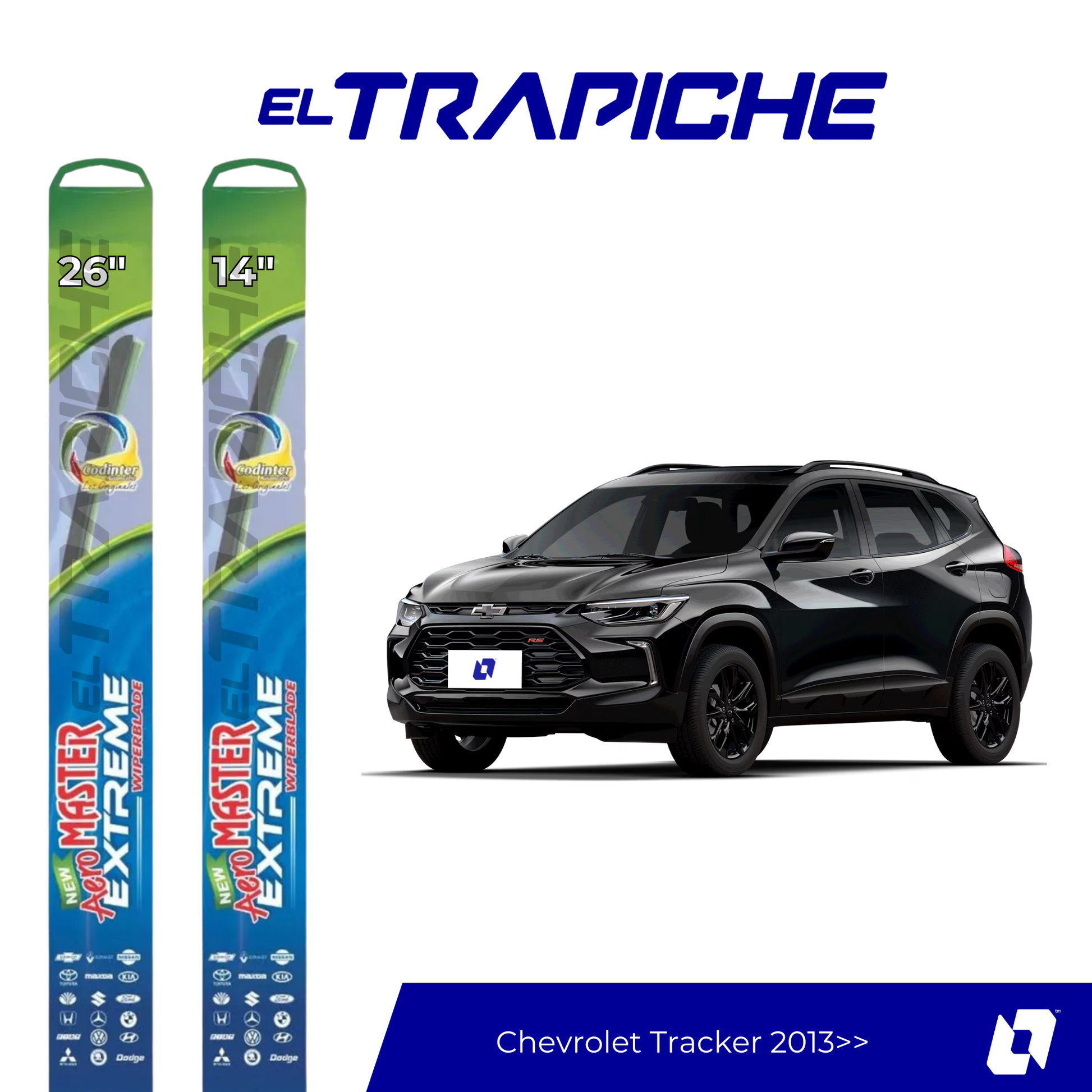 Plumillas Chevrolet Tracker 2013 en adelante 